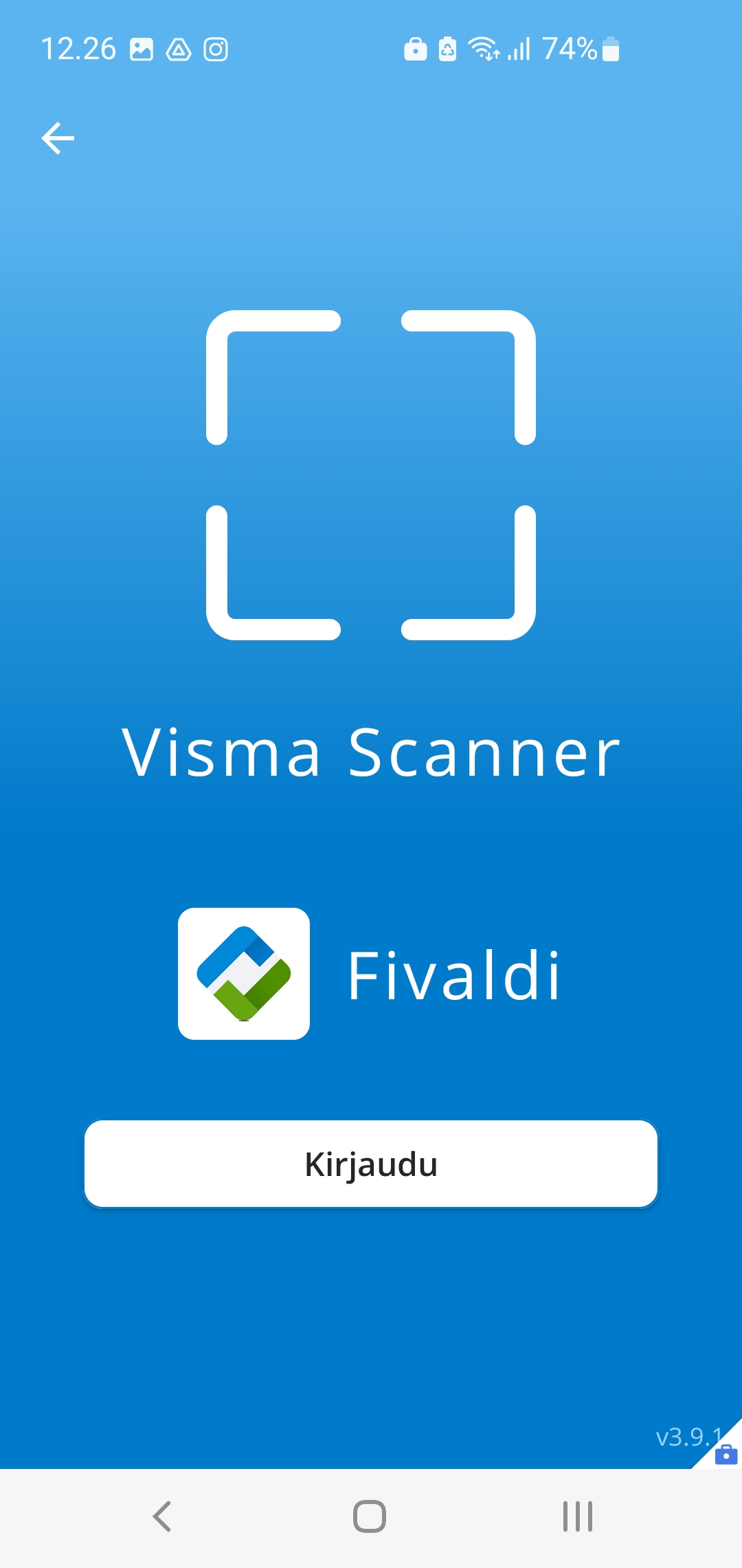 Visma Scanner - käyttöönotto