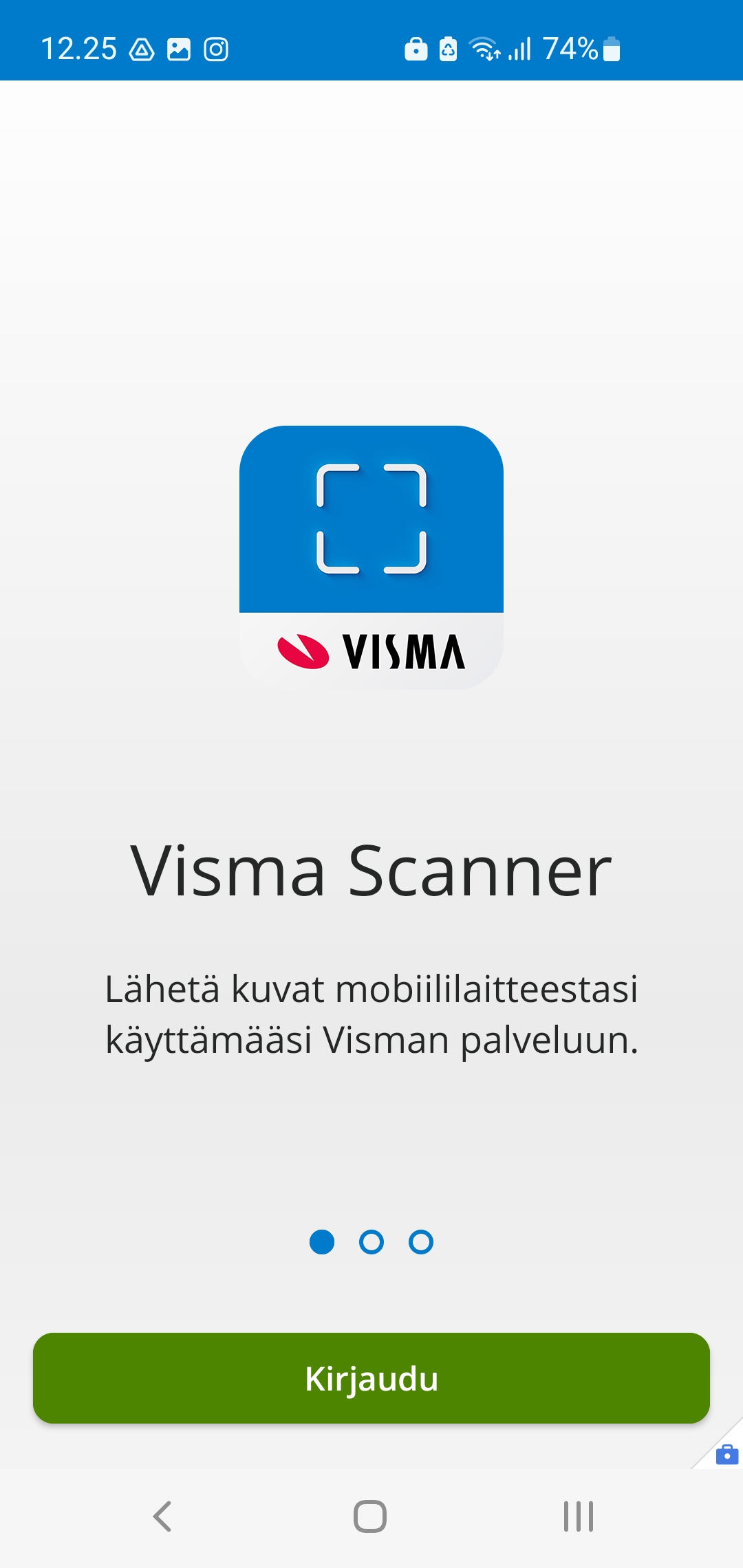 Visma Scanner - käyttöönotto